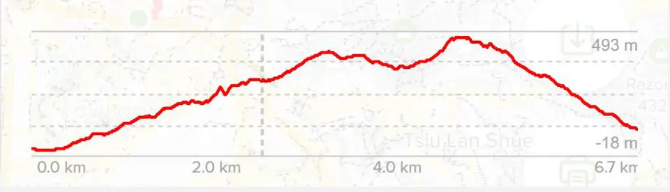 Lion Rock Hike Elevation Profile